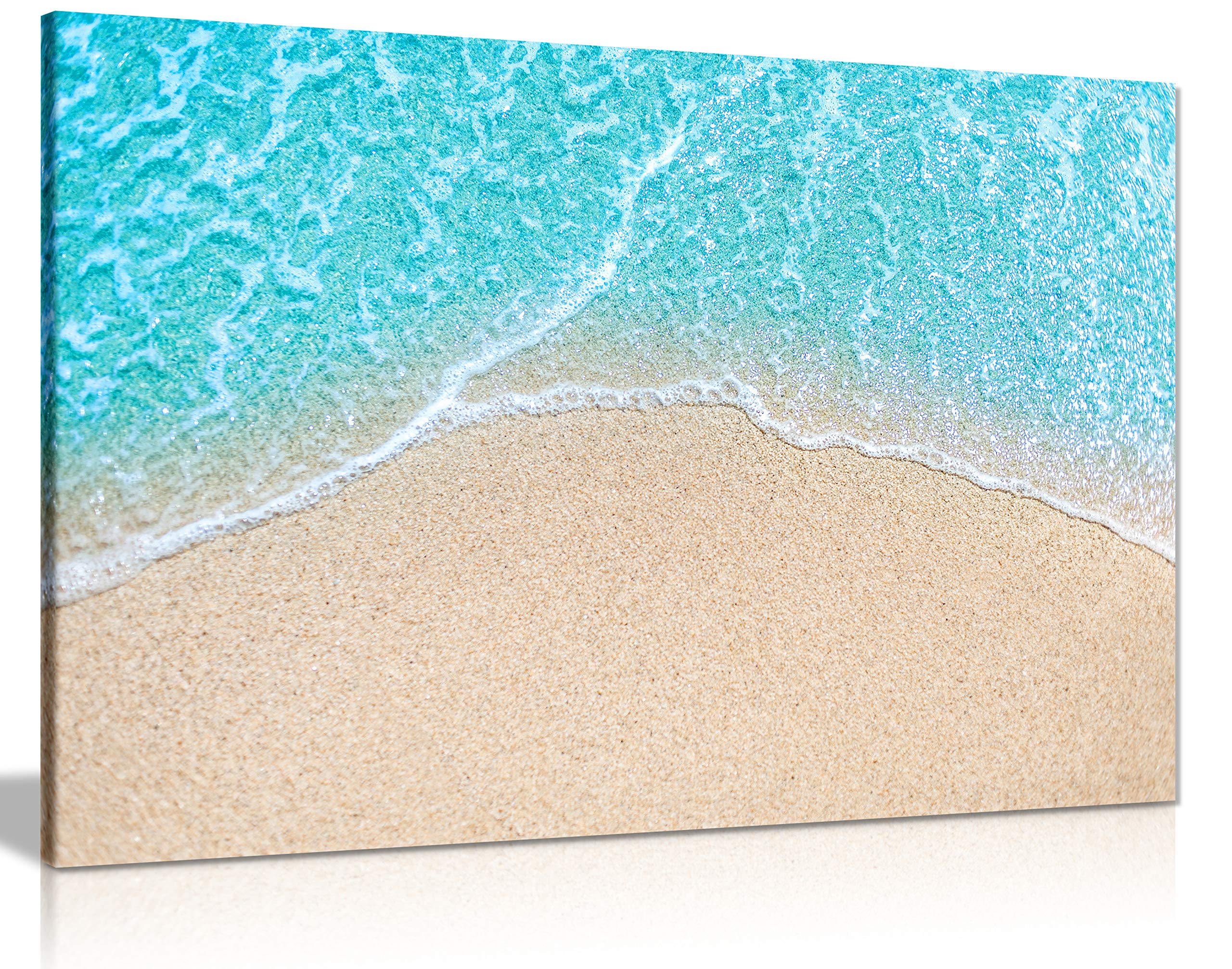 Beach Sunset View 3D Window Effect Canvas Wall Art Picture Print (24X16), Bedroom — view 13