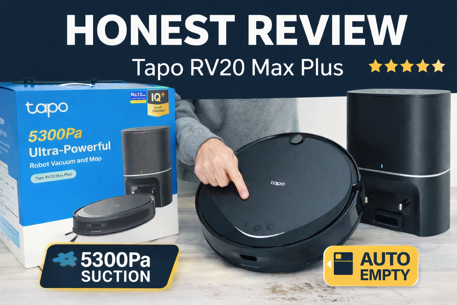 Watch Tapo RV20 Max Plus Review | Is It Worth It? Self-Empty on