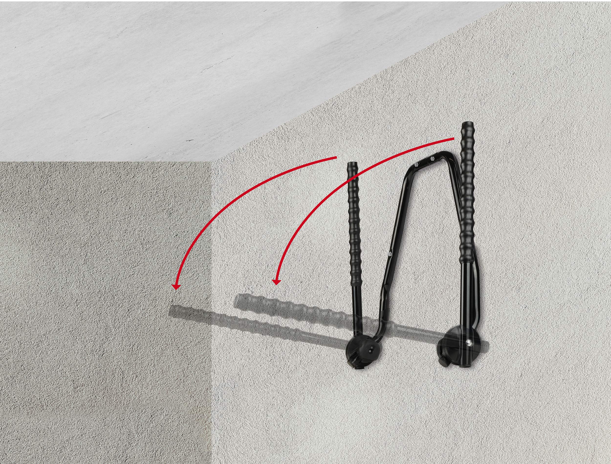 EUFAB 16404 Porte-vélo Mural pour 3 vélos