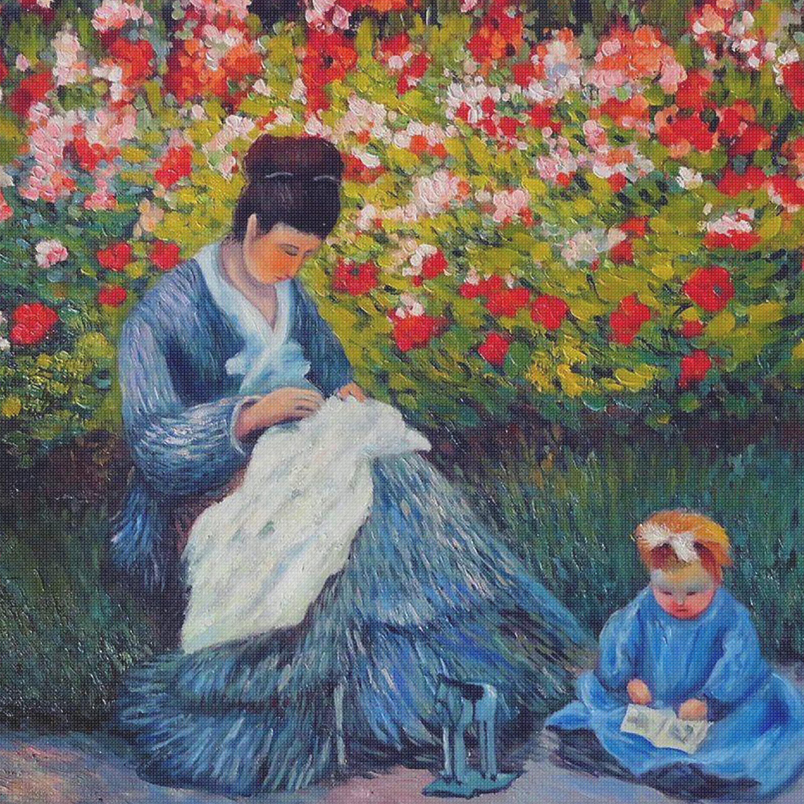Orenco Originals Counted Cross Stitch Pattern Inspired by Claude Monet