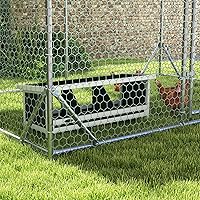 Vista 8 de PawHut Wood Chicken Nesting Box, 3 Hole Chicken Boxes for Laying Eggs, Chicken Coop Nesting Box with Asphalt Roof for Indoor or Outdoor, Fits Up to