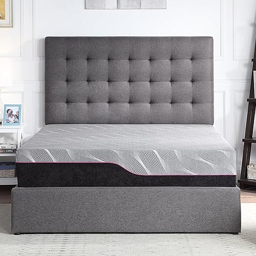 11 Inch King Size Mattress, Cooling Hybrid Mattresses, Breathable Bed in A Box, Built in Pocketed Coils and Gel Memory Foam Layer, Avaliable in