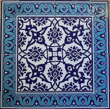 Amazon ブルートルコiznikフローラルパターンセラミックタイル壁画パネル24 X24 23 3 4 X 23 3 4 X 1 4 ブルー インテリア オンライン通販 Amazon ブルートルコiznikフローラルパターンセラミックタイル壁画パネル24 X24 23 3 4 X 23 3 4 X 1 4 ブルー インテリア オンライン通販