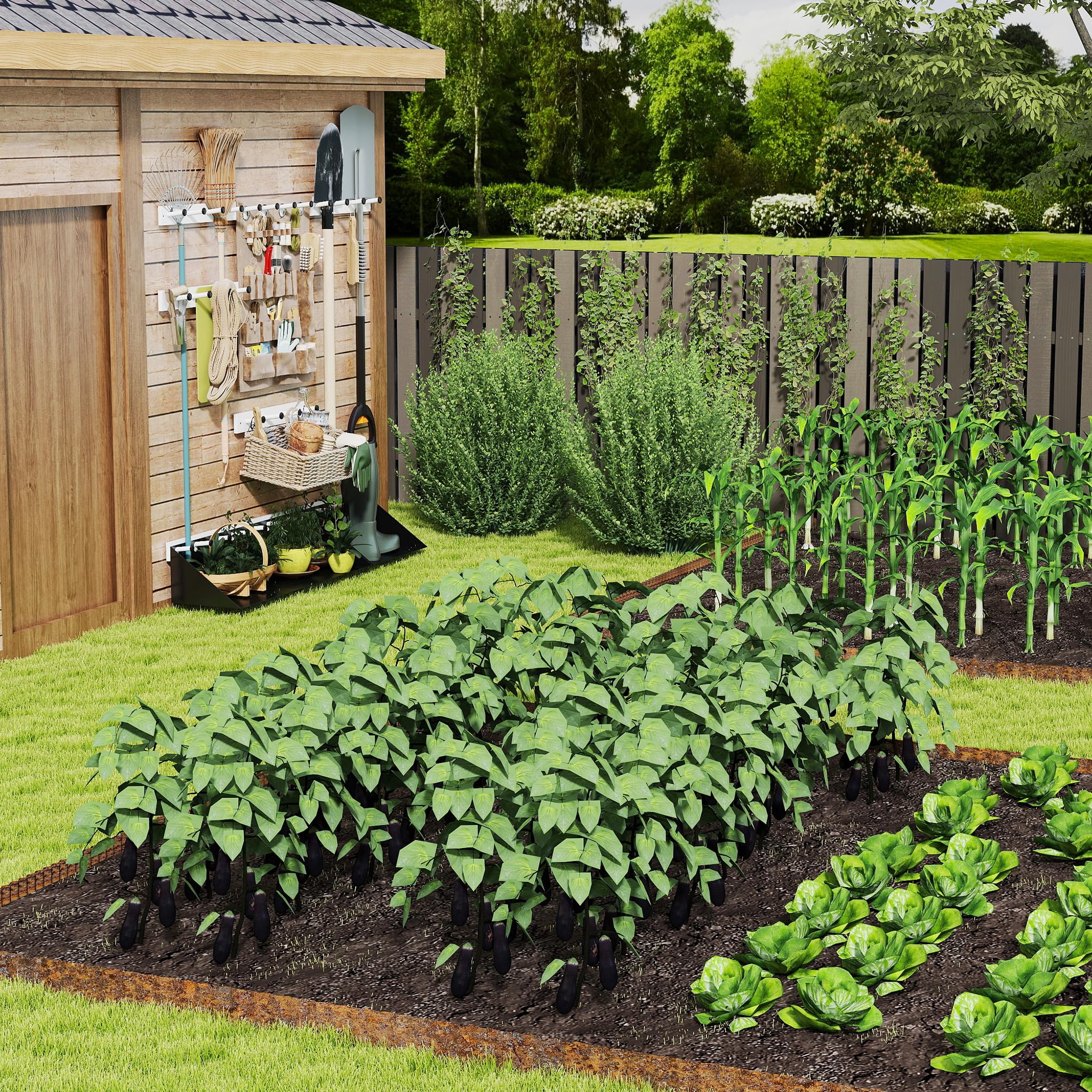 UISEBRT Bordure de pelouse en métal - 18 cm de haut - 10 m de long - Bordure de jardin flexible - Bordure de parterres de fleurs - Forme ondulée - Couleur rouille