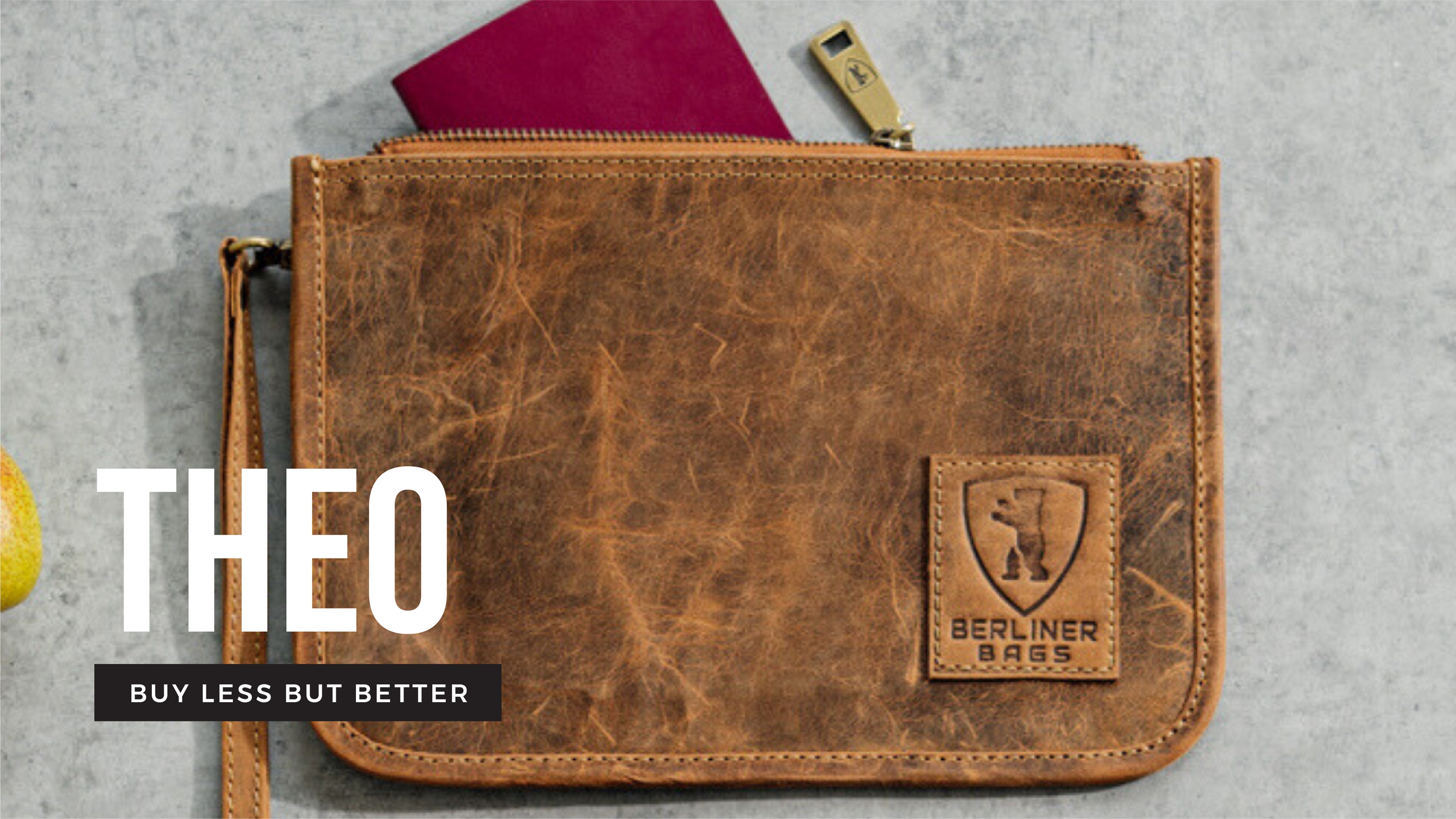 Amazon.com | BERLINER BAGS Vintage Genuine Leather Document