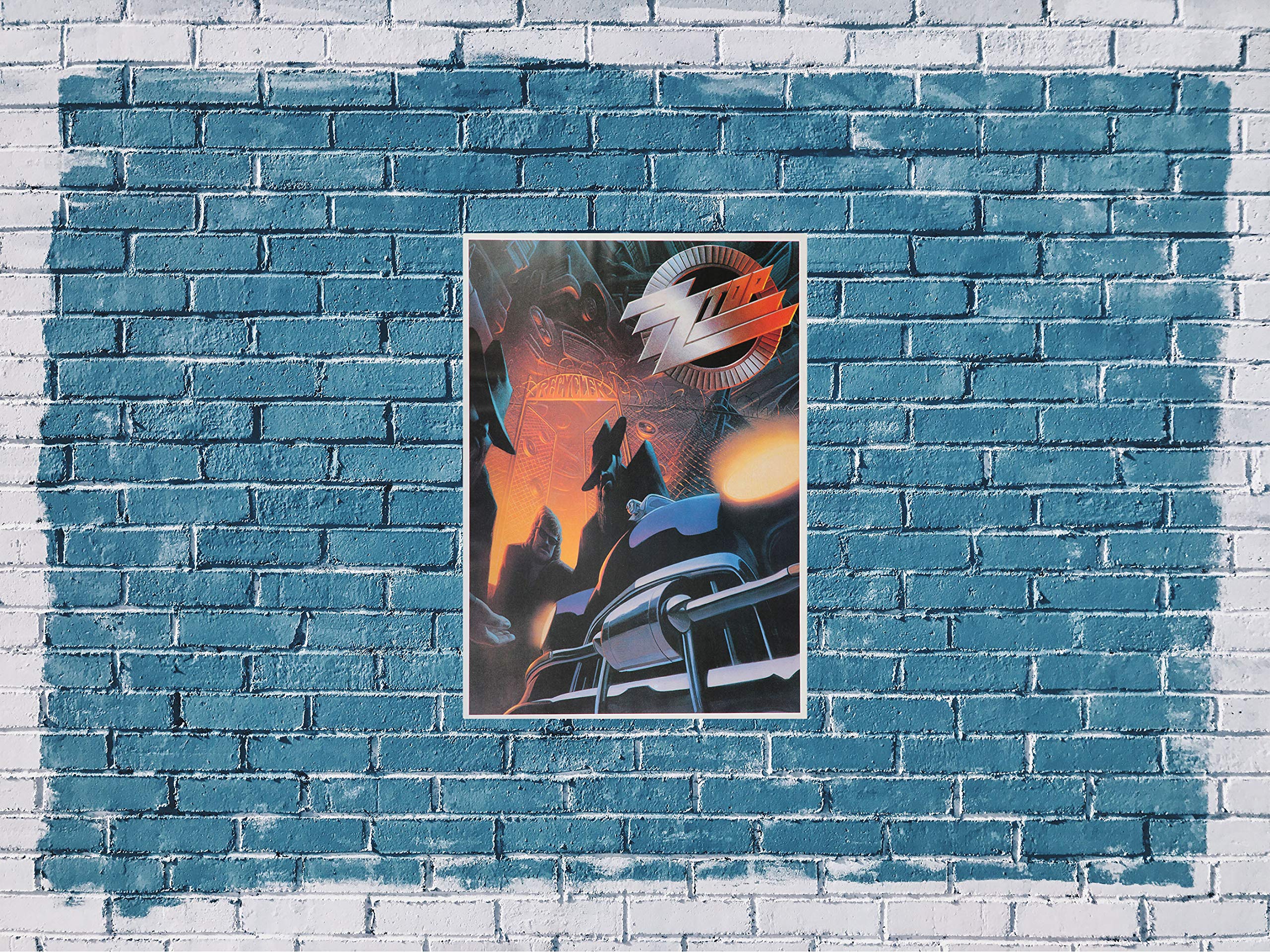 Premium Poster/Plakat | DIN A1 | Wanddeko | Live Konzert Veranstaltung » ZZ Top - Recyclker, 1990 «