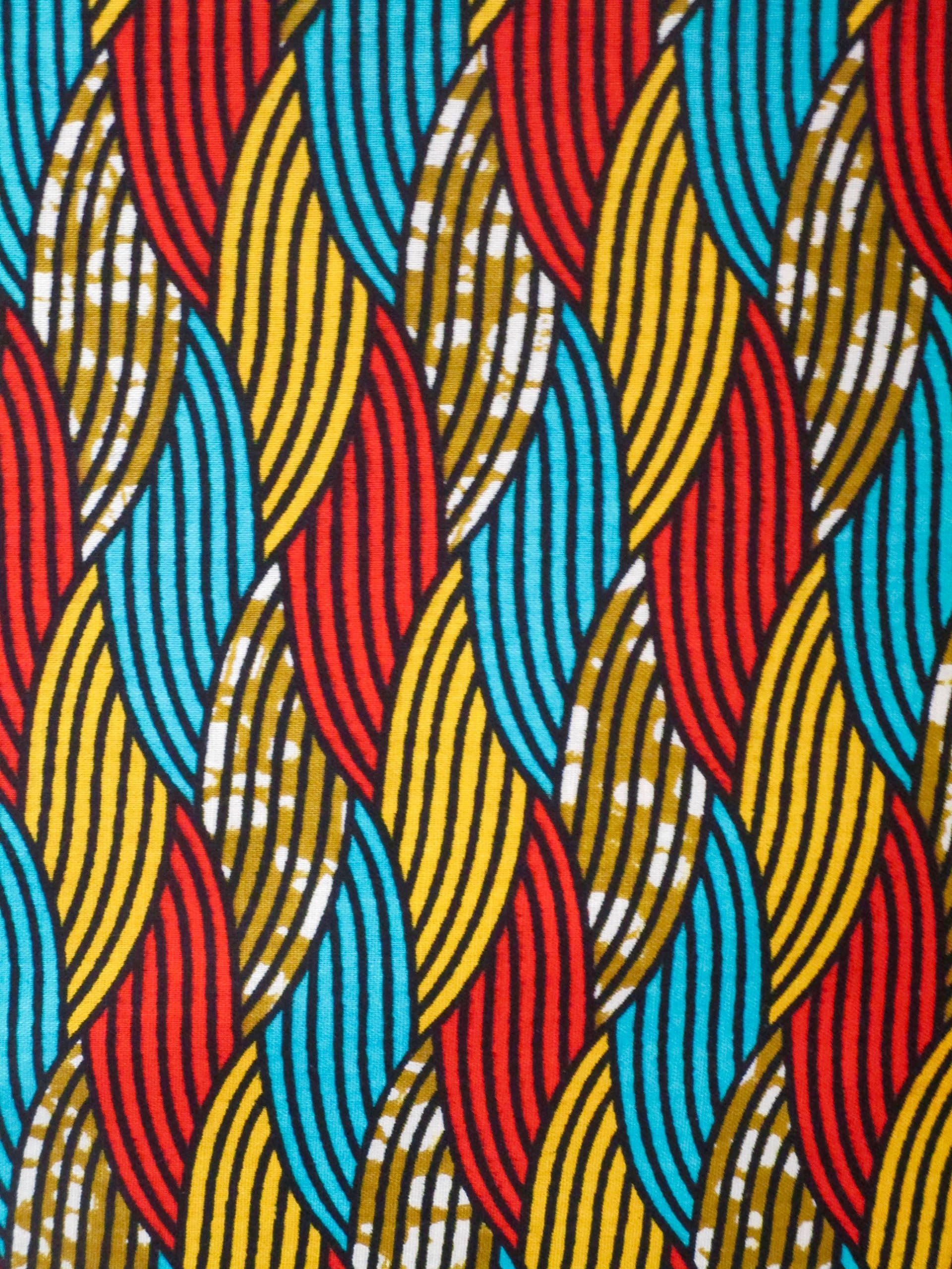 African Print- Ankara Fabric Clothing Designs - Material For Fashion, Dresses, Top, Skirt, Jewelry, Shoes And Bags, Head Wraps, Dashiki Shirt - 6 Yards