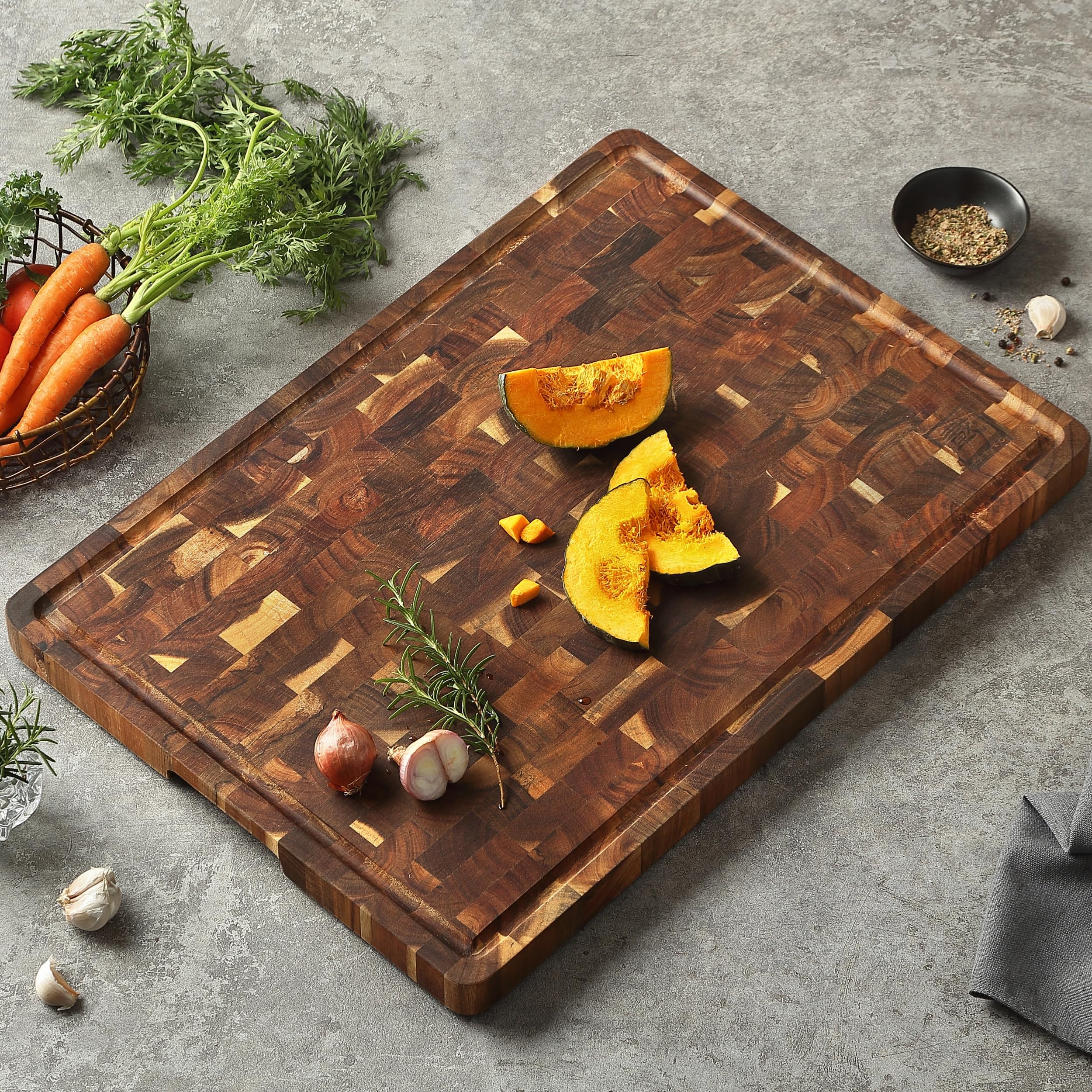 Grande Planche à Découper En Bois – 57,5 X 40 X 3,5 Cm, Très Peu Servie