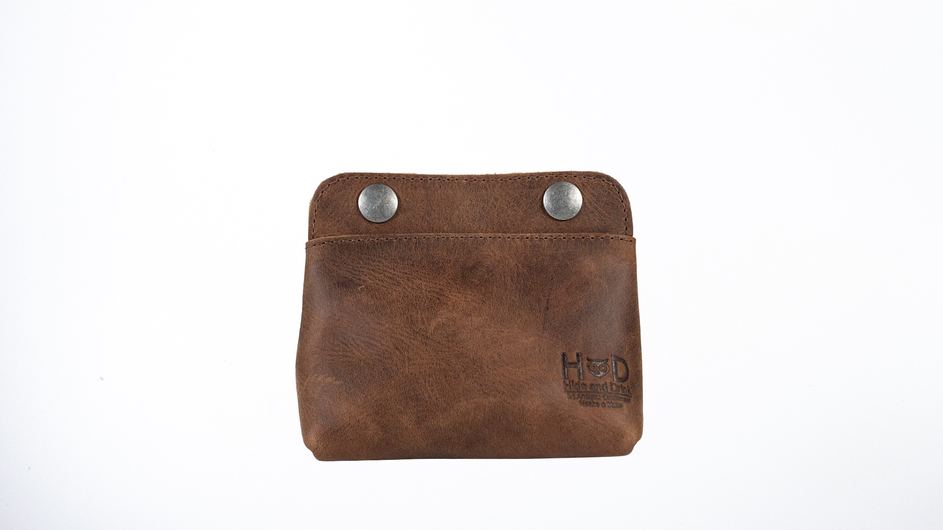 Amazon.com: Hide & Drink, Leather Double Snap Pouch, Coin Purse