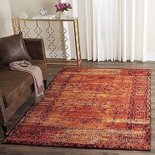SAFAVIEH Vintage Hamadan Collection Accent Rug - 4' x 6', Orange, Tradit...