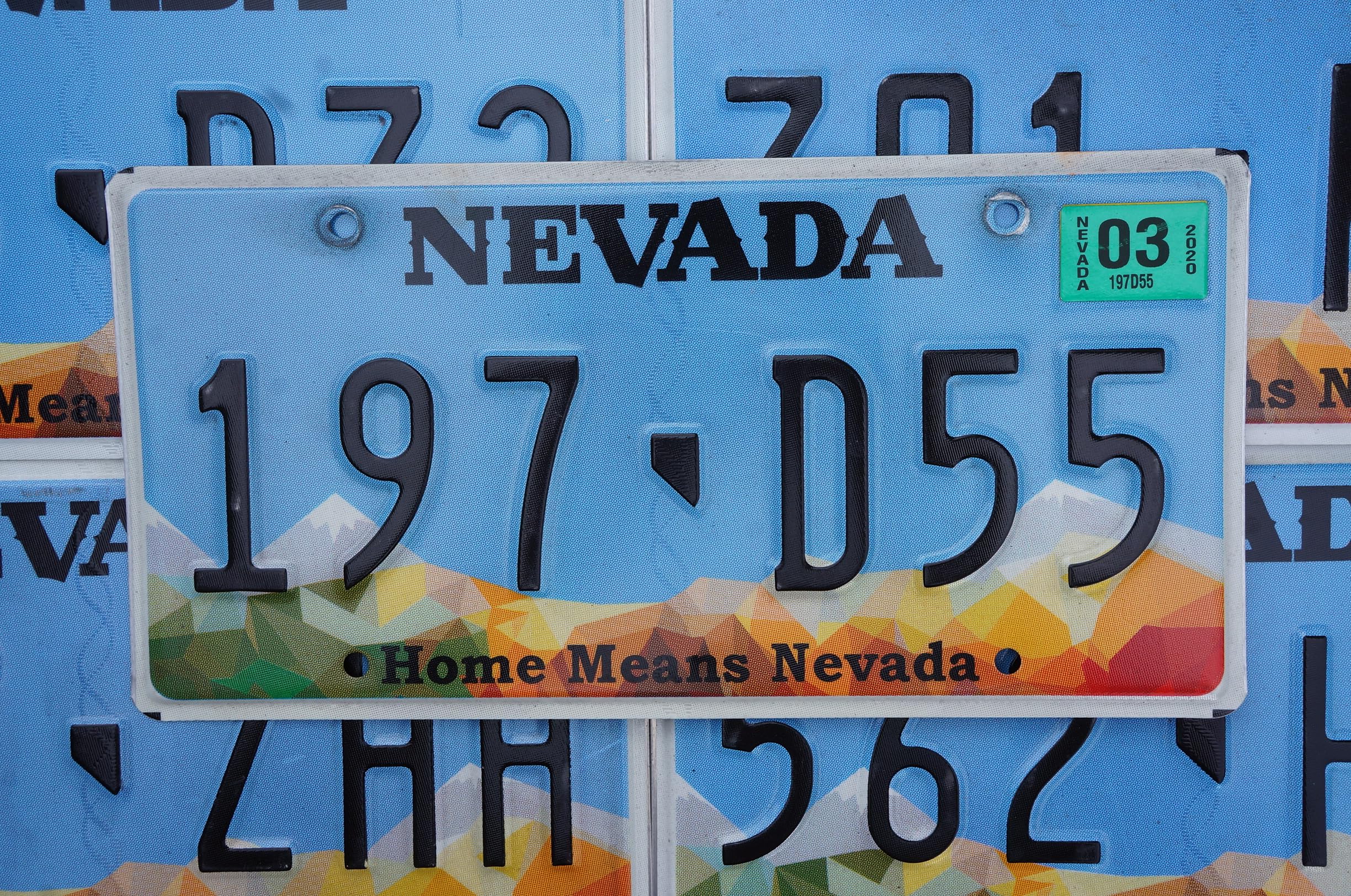 Nevada State License Plates Home Means Nevada Blue Graphic License Plate Tags Random #