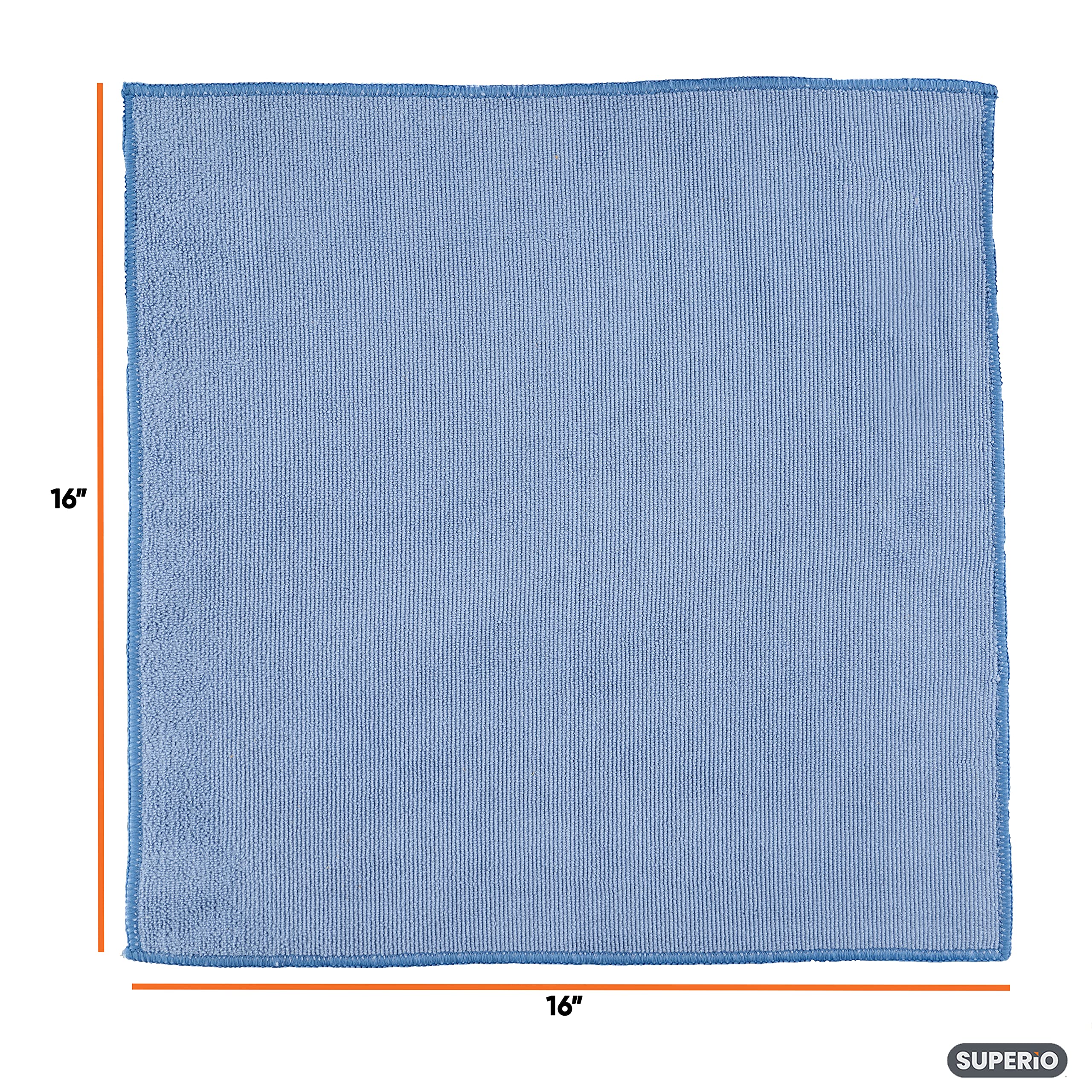 Superio Mikrofaser-Reinigungstuch für Autos, Küchentücher für den Haushalt, 40,6 cm, Mikrofaser-Handtücher für Haus, Badezimmer, Allzweck-Waschlappen (Rosa-Orange-Blau), 48 Stück