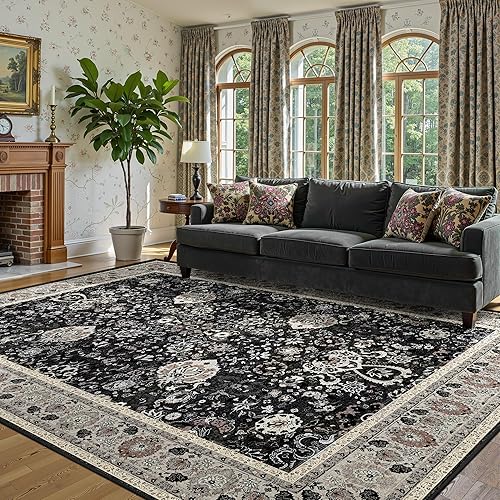 Miniatura 24 de Tapete verde para pasillo de 2 x 6 pies, tapete lavable, vintage, largo y envejecido con parte trasera antideslizante de goma, para cocina y Verde