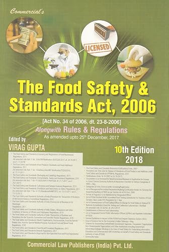 The Food Safety and Standards Act, 2006 (As Amended upto 25th December, 2017) 2018