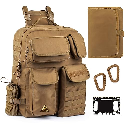 Tactical Sling Diaper Bag for Dad; Men's Diaper Bag Backpack; Waterproof Changing Pad, Insulated Bottle Pouches. Single-handed Diaper Changing System. NEW for Fall 2020