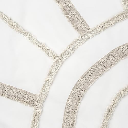 Miniatura 4 de Sweet Jojo Designs Juego de funda de edredón unisex con diseño de sol y niña, color marfil, bohemio, chic, tamaño matrimonial, 3 piezas, color