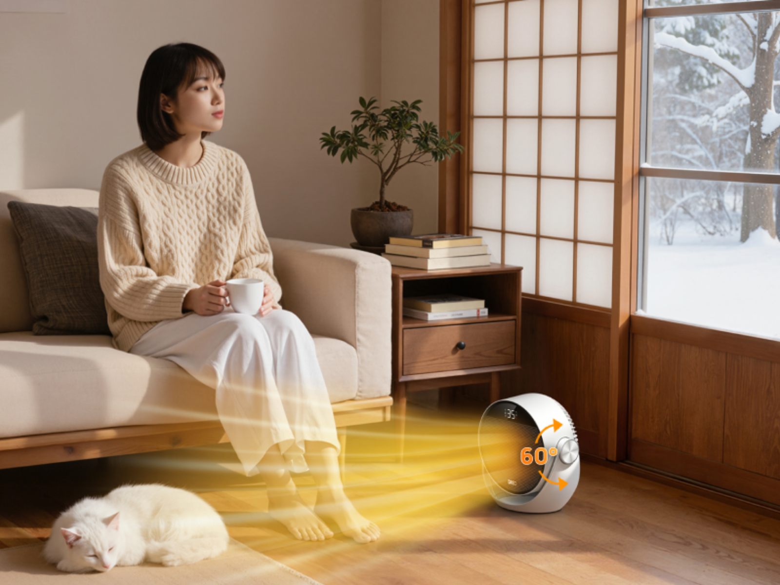 Amazon | DREO (ドレオ) セラミック ヒーター 【2秒速暖・大風量