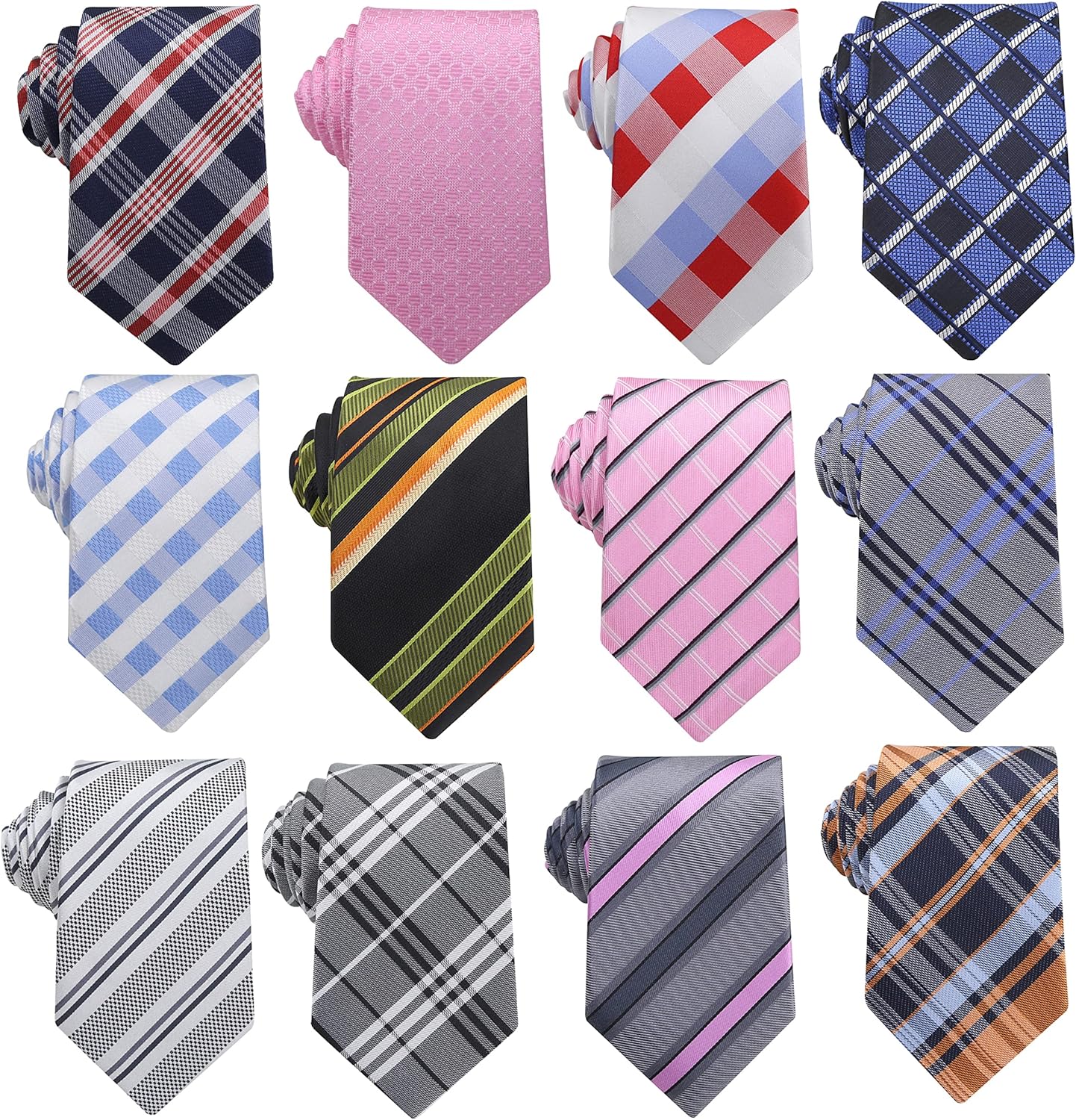 WeiShang Classic Men's Silk Tie Necktie Woven JACQUARD Neck Ties - Image 2