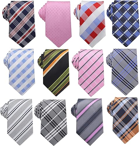 Miniatura 2 de WeiShang Corbata de seda clásica para hombre jacquard tejida