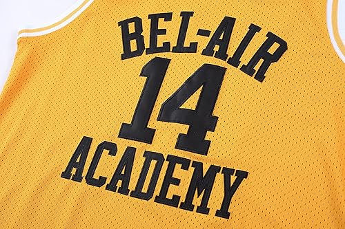 Miniatura 3 de MESOSPERO #14 The Fresh Prince of Bel Air #25 Carlton Banks - Camiseta de baloncesto, ropa de hip hop de los años 90 para hombres de fiesta