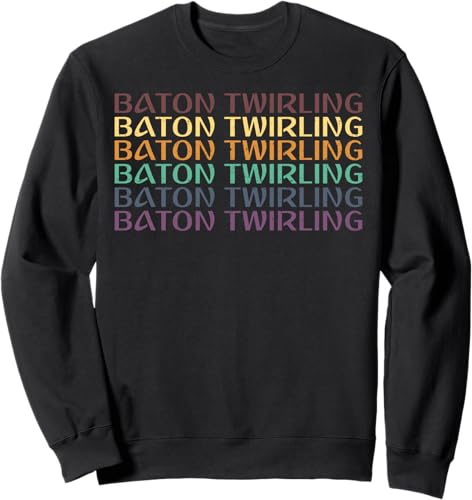 Twirler majorette baton twirling parades costumes gymnastics Sweatshirt