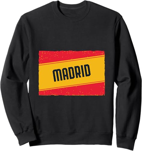 España Spanish Flag Distressed Spain Madrid Sweatshirt