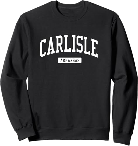 Carlisle Arkansas AR Vintage Athletic Sports Design Sweatshirt Black,Navy Blue,Dark Heather Grey,Royal Blue