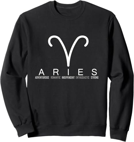 Proud Aries Zodiac Signs Features Gifts Sweatshirt