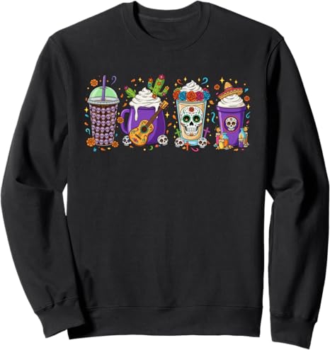 Coffee Cup Dia De Los Muertos Sugar Skull Apparel