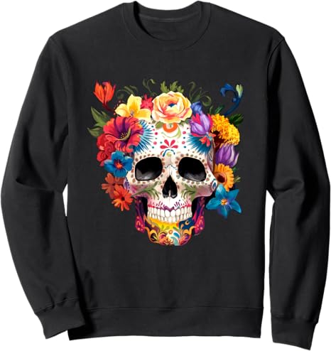 Dia De Los Muertos Halloween Floral Mexico Gifts