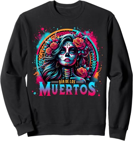 Day of the Dead Sugar Skull Women Men Apparel Co.