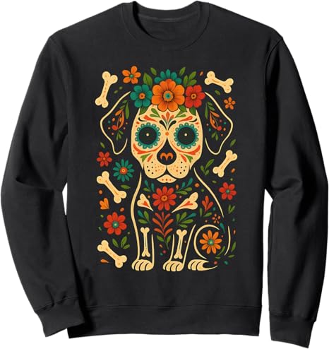 Dia de los Muertos Dogs Day Lover Sugar Skull Paws