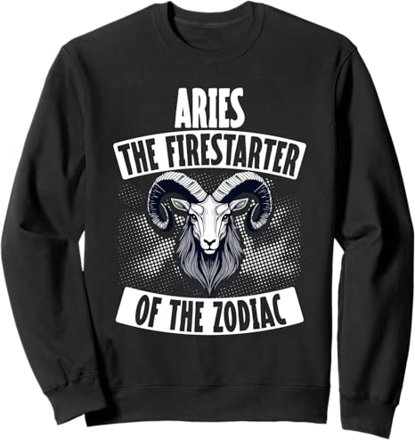 Aries Zodiac Sign Aries Star Sign Sweatshirt
