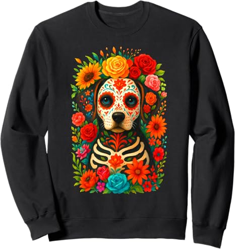 Mab Sugar Skull Dog Lovers Owners Day Of The Dead