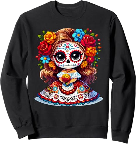 Catrina Sugar Skull Tees Dia De Los Muertos Gifts