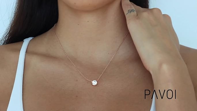 Amazon.com: PAVOI 14K Rose Gold Plated 1.00 ct (D Color, VVS