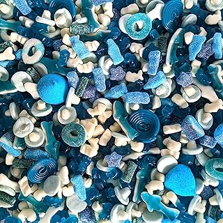 Blue Sweet Mix - 750g of Blue & White Pick and Mix Sweets, Includes Gummy, Jelly & Fizzy Sweets