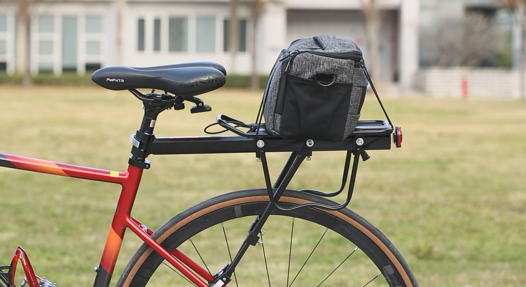 Porte-bagages Vélo Arrière Dromzen Réglable - Alliage Aluminium, Réflecteur, Charge Max 50 Kg - Pour VTT, Ville, Course