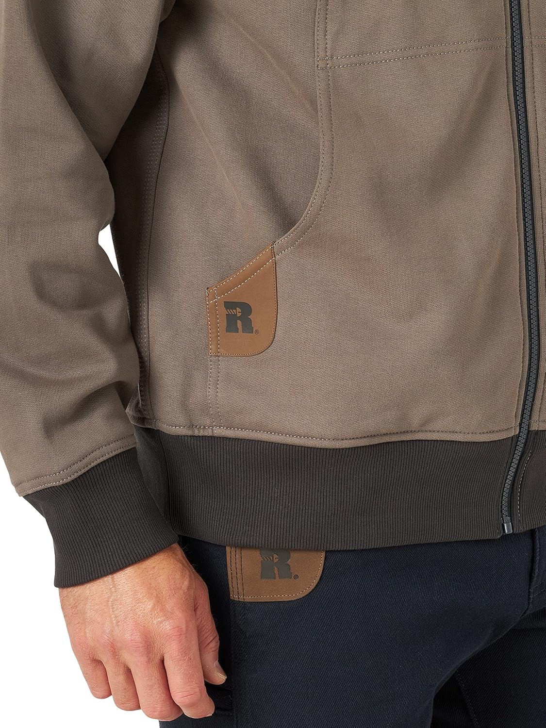 Wrangler mens Tough Layers Full Zip Work Hoodie - Image 4