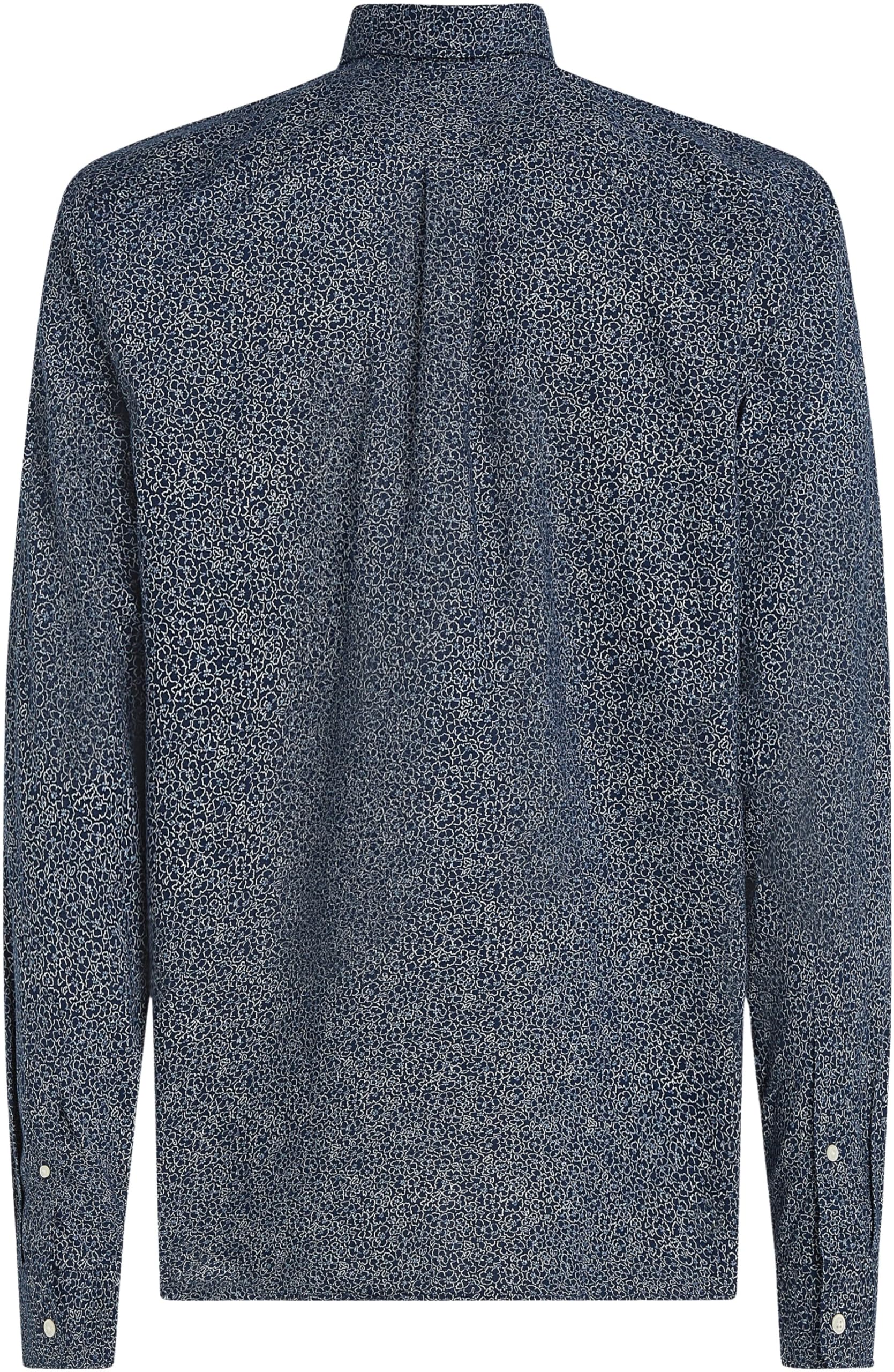 Tommy Hilfiger Flex Poplin Linr Floral RF Shirt Mw0mw38089 Camicia L/S Unisex - Adulto (Pacco da 1)