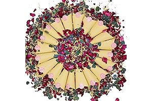 2 QT Dried Flower Confetti: A Symphony of Hues and Textures for Your Special Moments