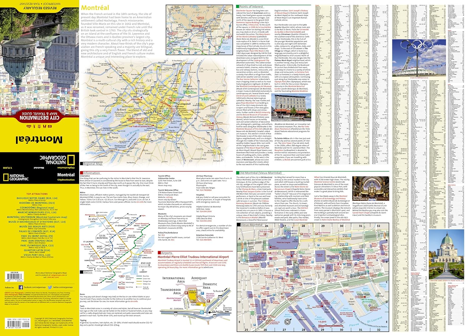 Montreal Map (National Geographic Destination City Map) - Image 4