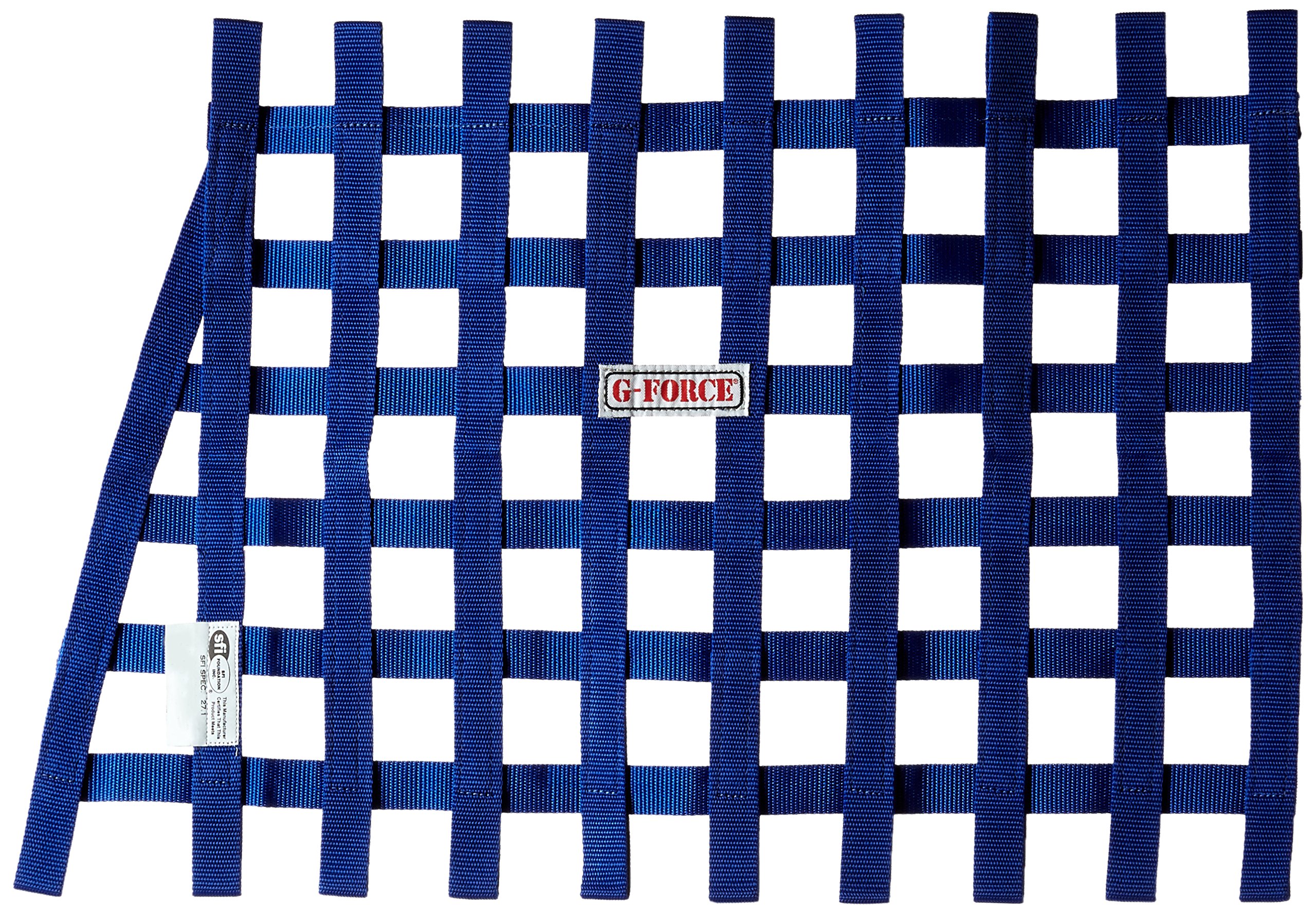 G-Force 4134BU Blue Angled Front Ribbon Window Net