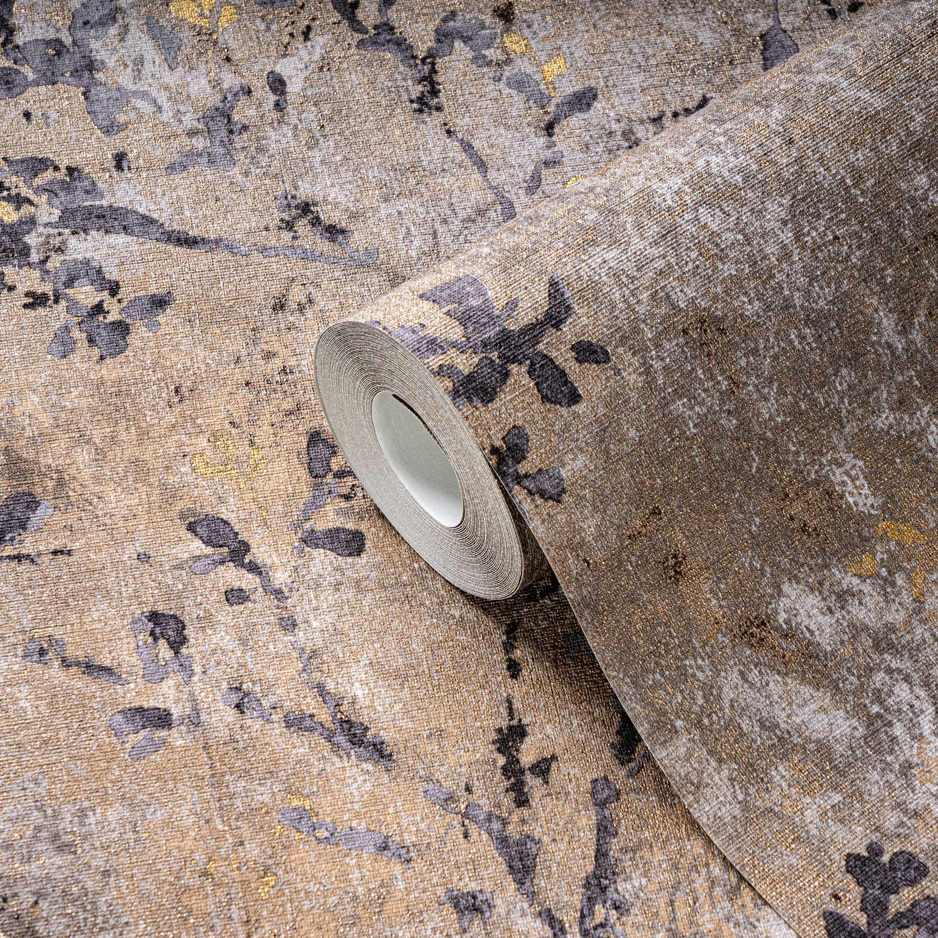 Livingwalls Non-Woven Wallpaper with Botanical Design in Brown, Cream, Gold - 10,05 x 0,53 m Floral Wallpaper - 396501 - Image 3