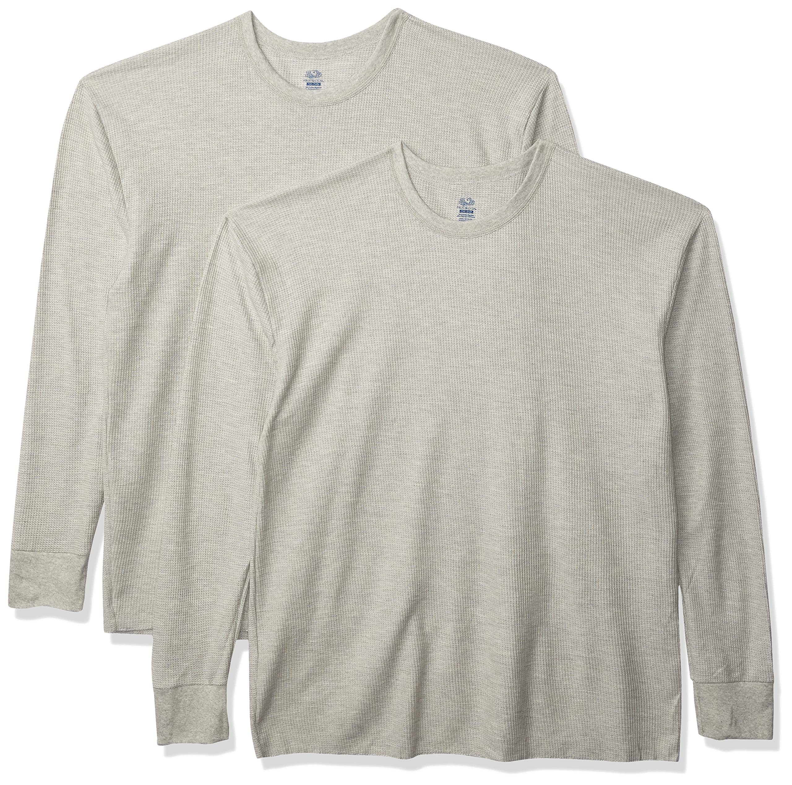 fruit of the loom men's classics midweight thermal crew top