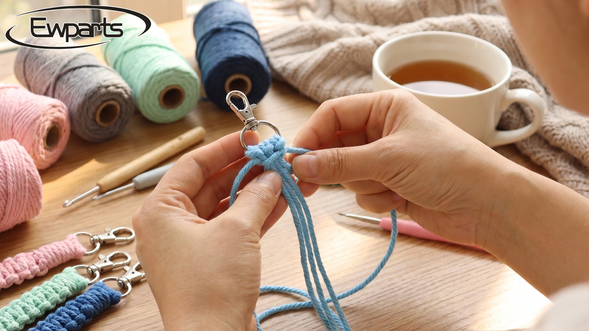 Amazon.com: Adult DIY Craft Keychain Making Kit Boho Macrame