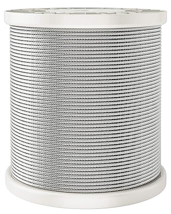 HOSOM 650FT Deck Railing Cable, 1/8