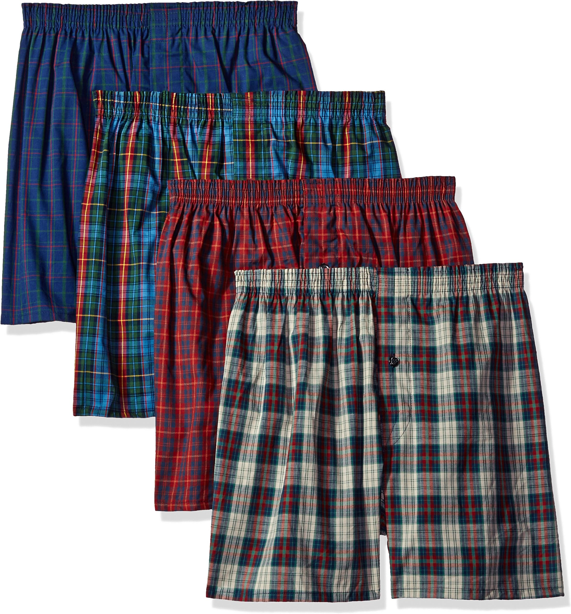 Men's Premium Woven Boxer (4 Pack)