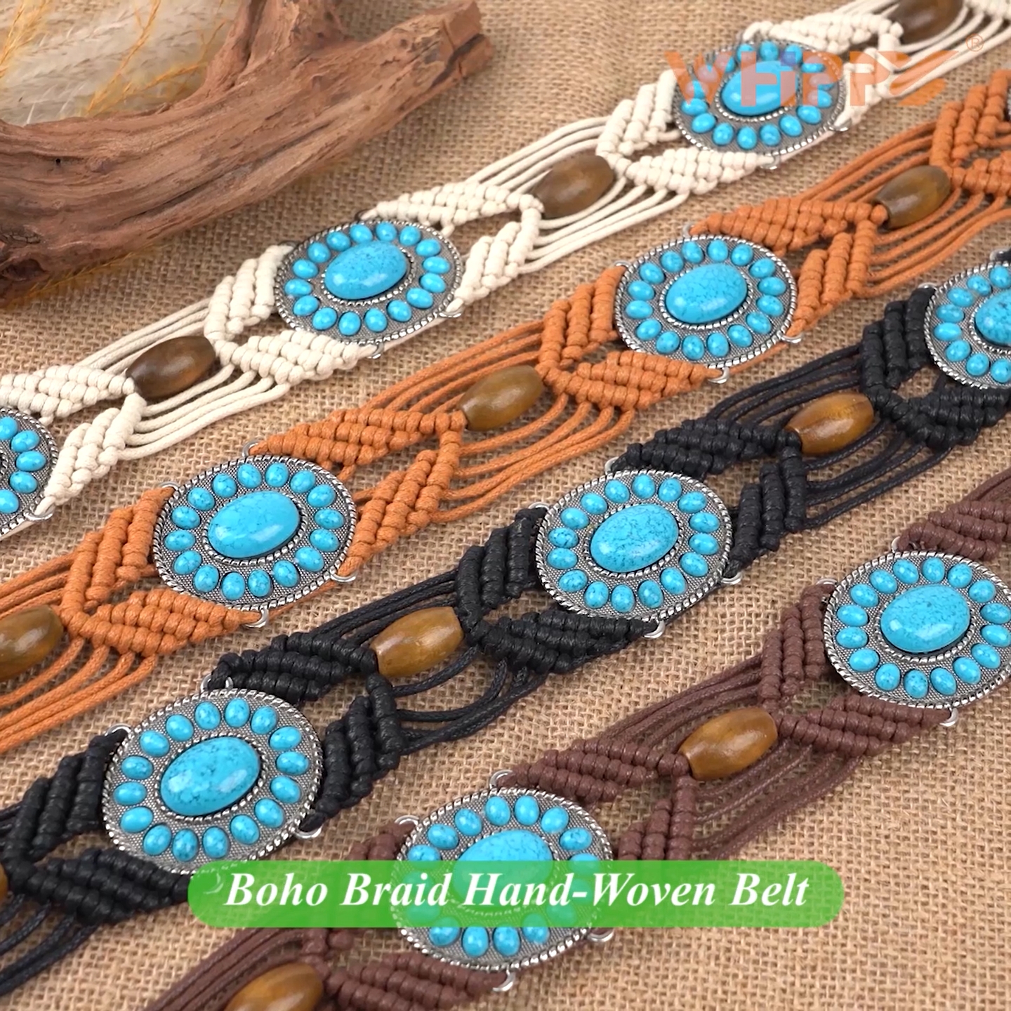 Bebe Beaded Stretch Waist Belt Turquoise Black Y2K Glam Boho Western Size M/L il_fullxfull.4235971631_5itw.jpg main image 2