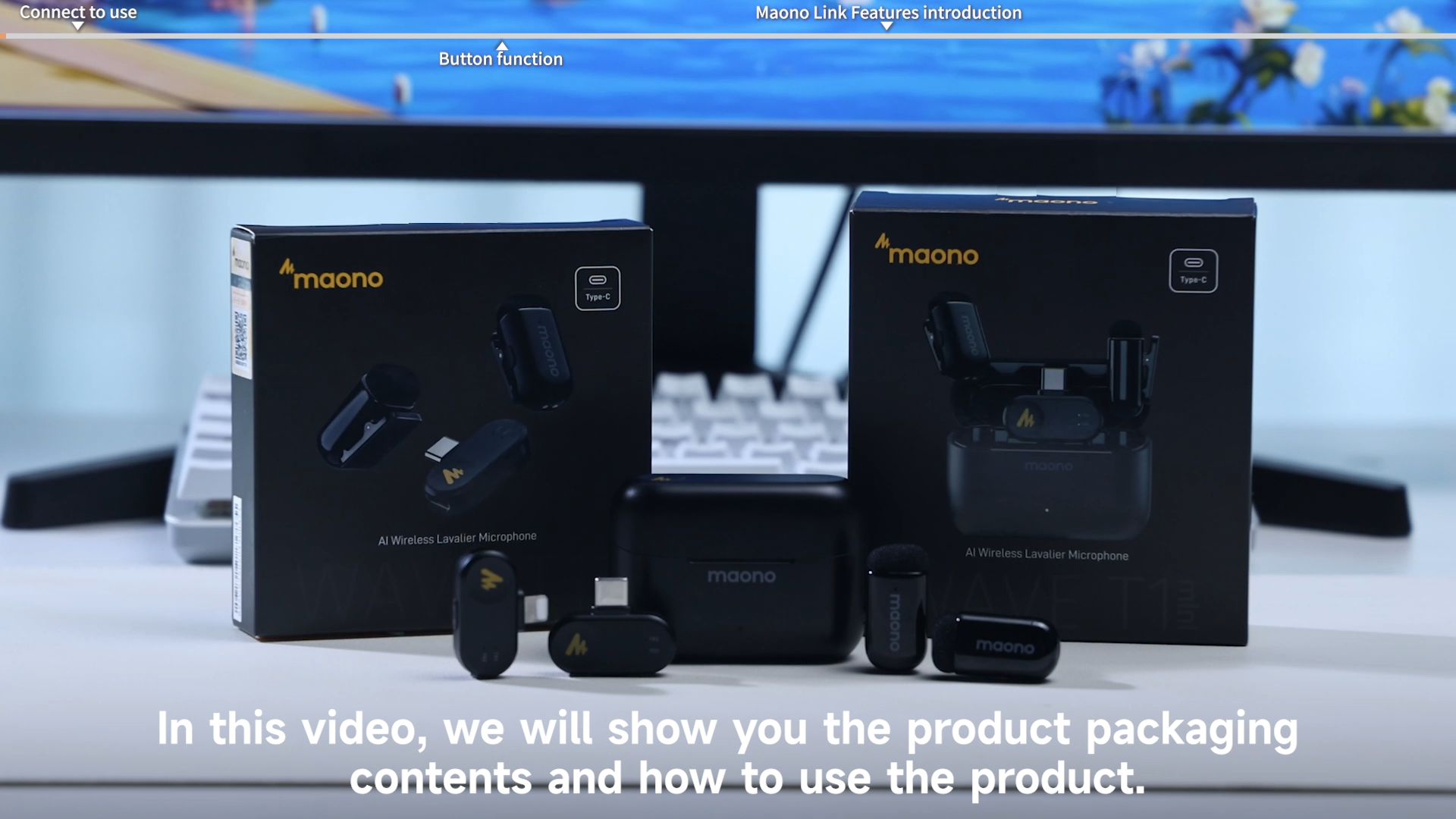 Micro Cravate Sans Fil Bluetooth Avec 2 Micros Et Réducteur De Bruit - Pour IPhone, Android, PC, Vlog Et Vidéo